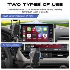 Sunsdrew RAV4 holder fits large phones and thick cases.
