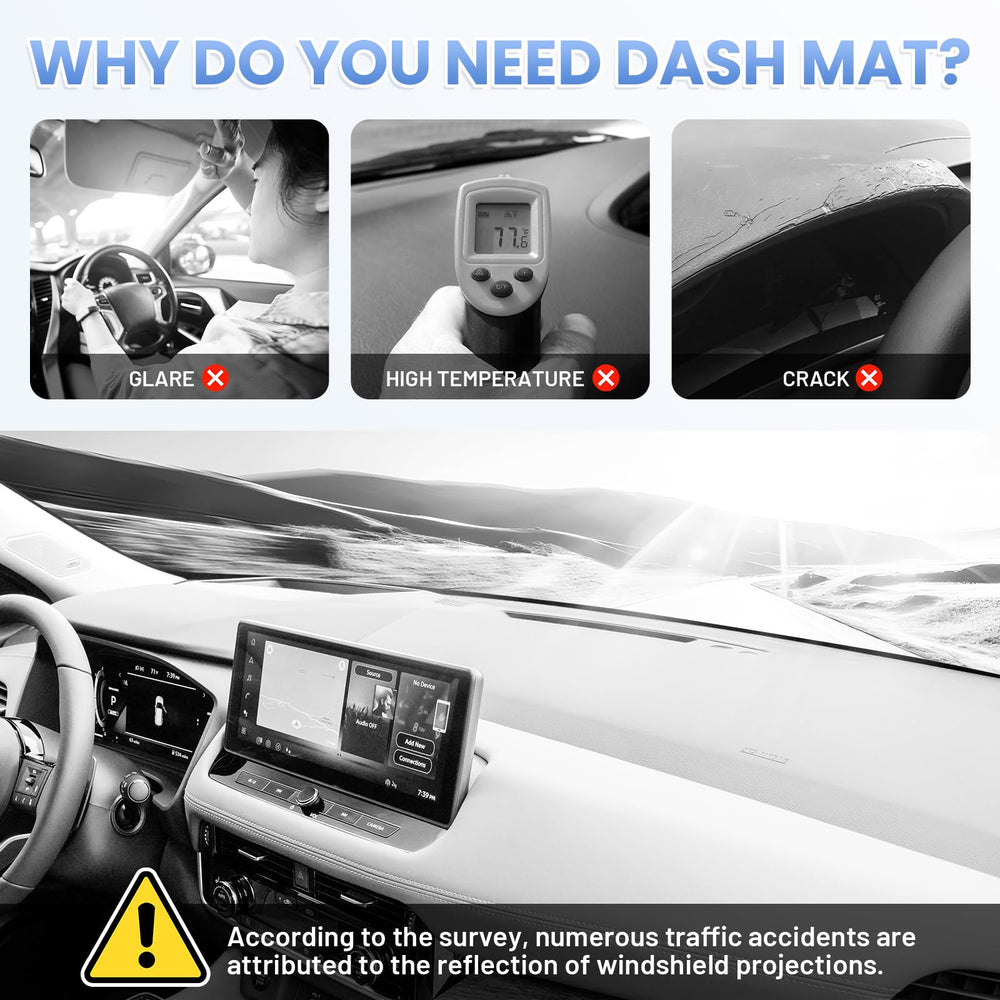 Sunsdrew dashboard protection guards plastic from sun damage.