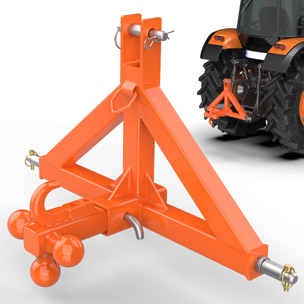 SUNSHINE FARMRE 3-point hitch receiver shown for easy tractor hookups