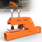 SUNSHINE FARMRE orange tractor bucket hitch enables quick, secure attachment on compatible loaders