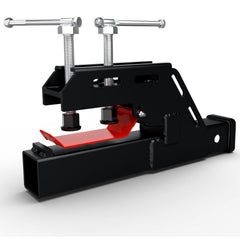 SUNSHINE FARMRE tractor hitch receiver closeup highlights reinforced design for longevity.