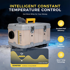 Sunster 8KW diesel heater high-altitude mode enables stable heat up to 5500 meters.