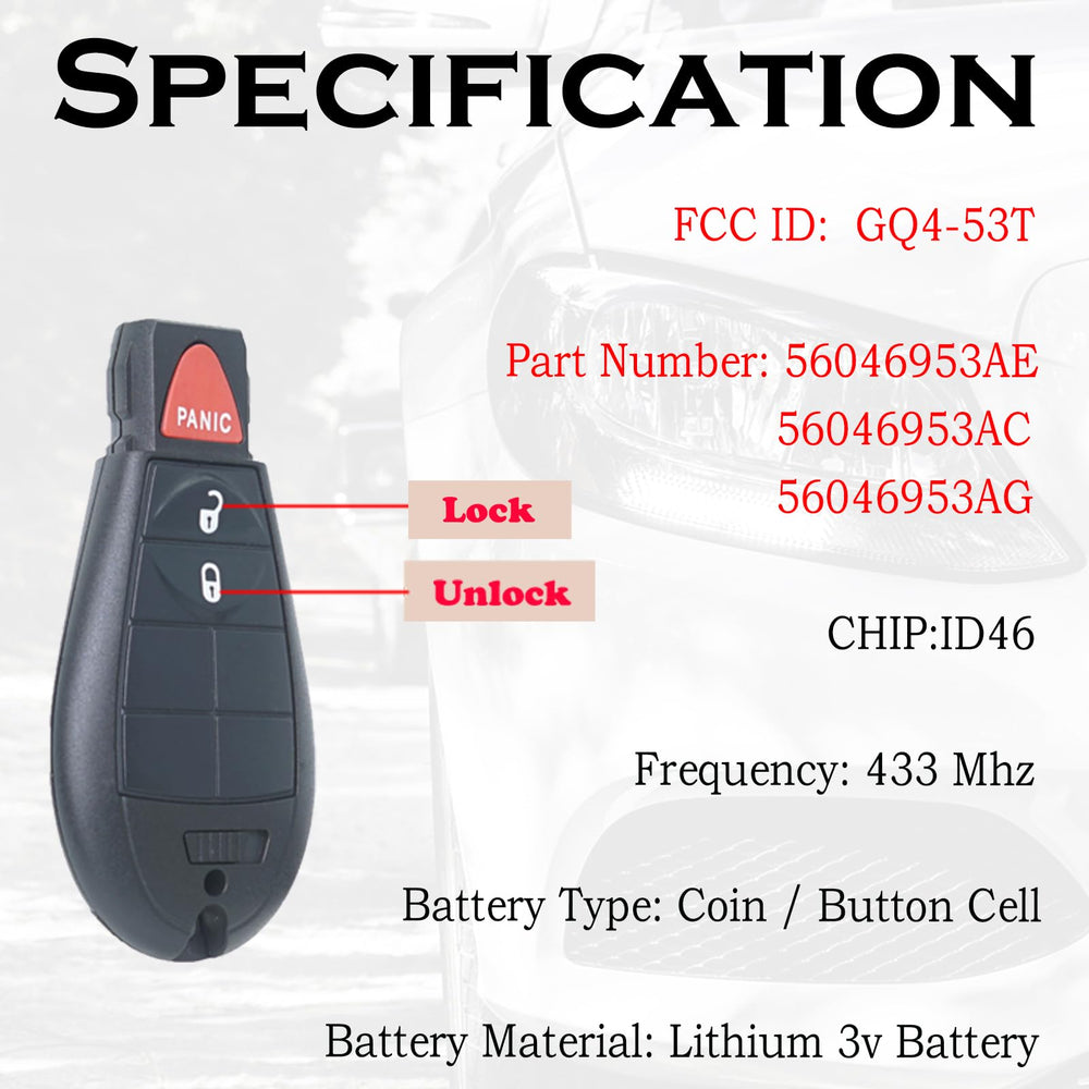 SUPALAND 3-button remote in a two-pack for easy replacement