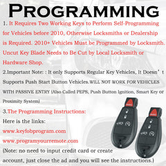 SUPALAND Dodge Challenger remote fob front view for quick recognition