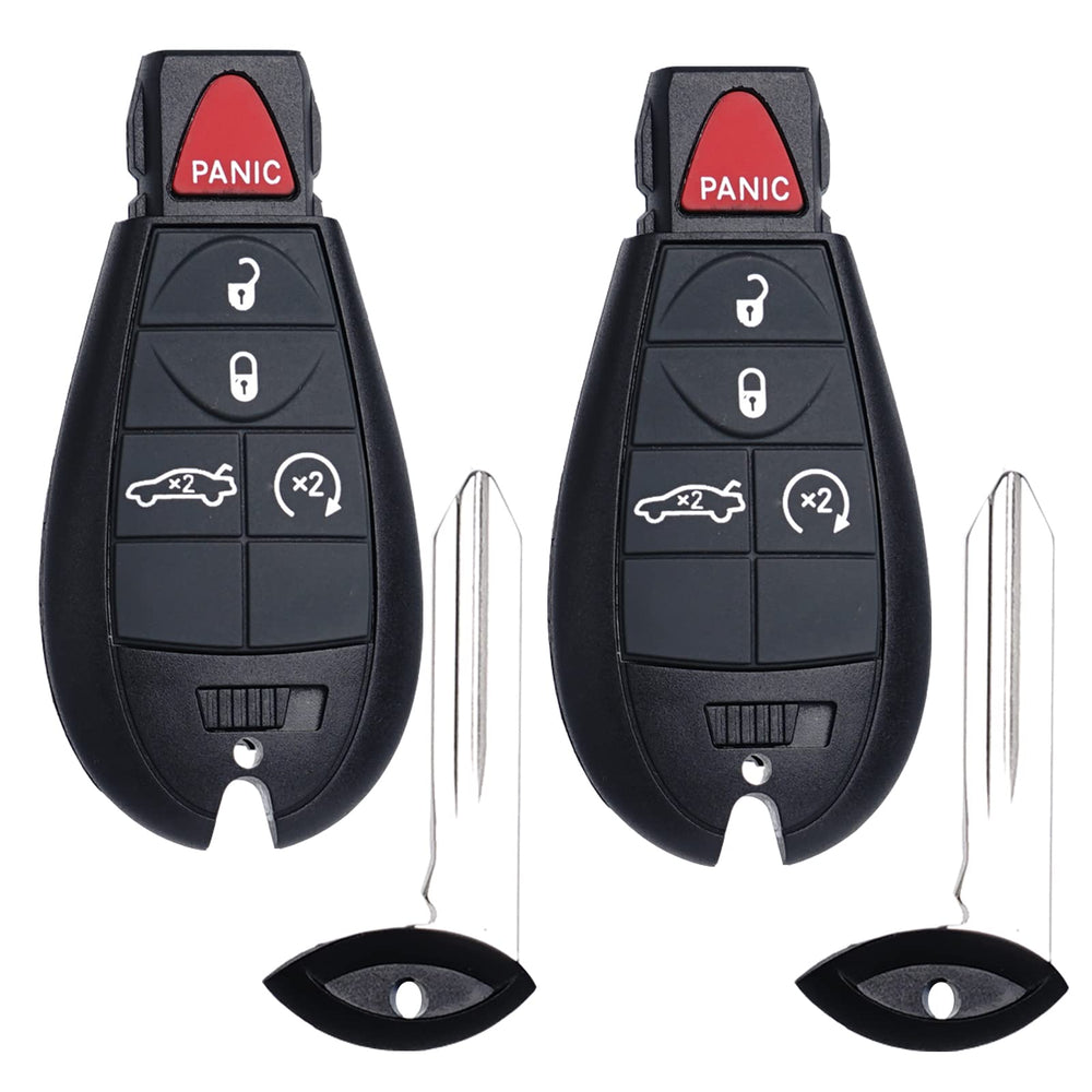 SUPALAND Dodge Charger remote fob front view with pre-installed battery ready to program
