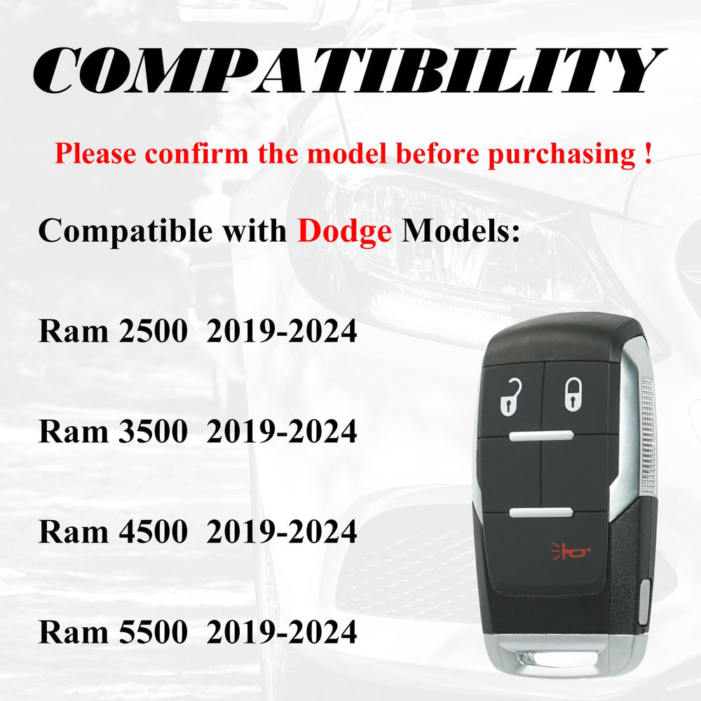 Supaland Dodge Ram key fob side view showing compact design.