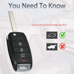 SUPALAND flip key fob with battery included for immediate use.
