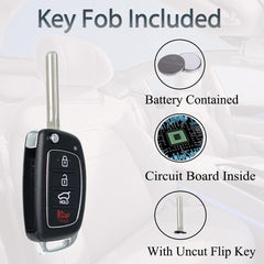 SUPALAND four-button remote key fob ready for use