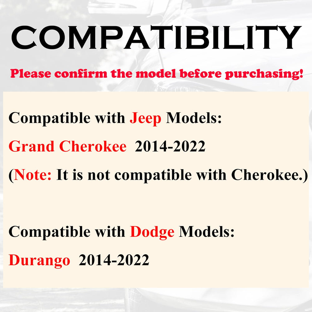 Supaland Jeep Grand Cherokee fob back view with ergonomic buttons