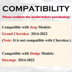 Supaland Jeep Grand Cherokee fob back view with ergonomic buttons