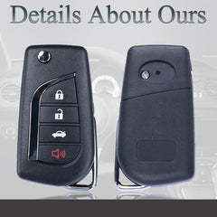 Supaland four-button remote fob held for entry.