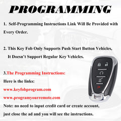 SUPALAND Chevrolet Equinox fob with battery installed, ready to program.