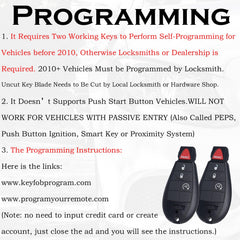 SUPALAND key fob compatibility view for Dodge Ram, Charger, Journey