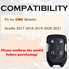 SUPALAND GMC Acadia key fob back view showing button layout for easy use