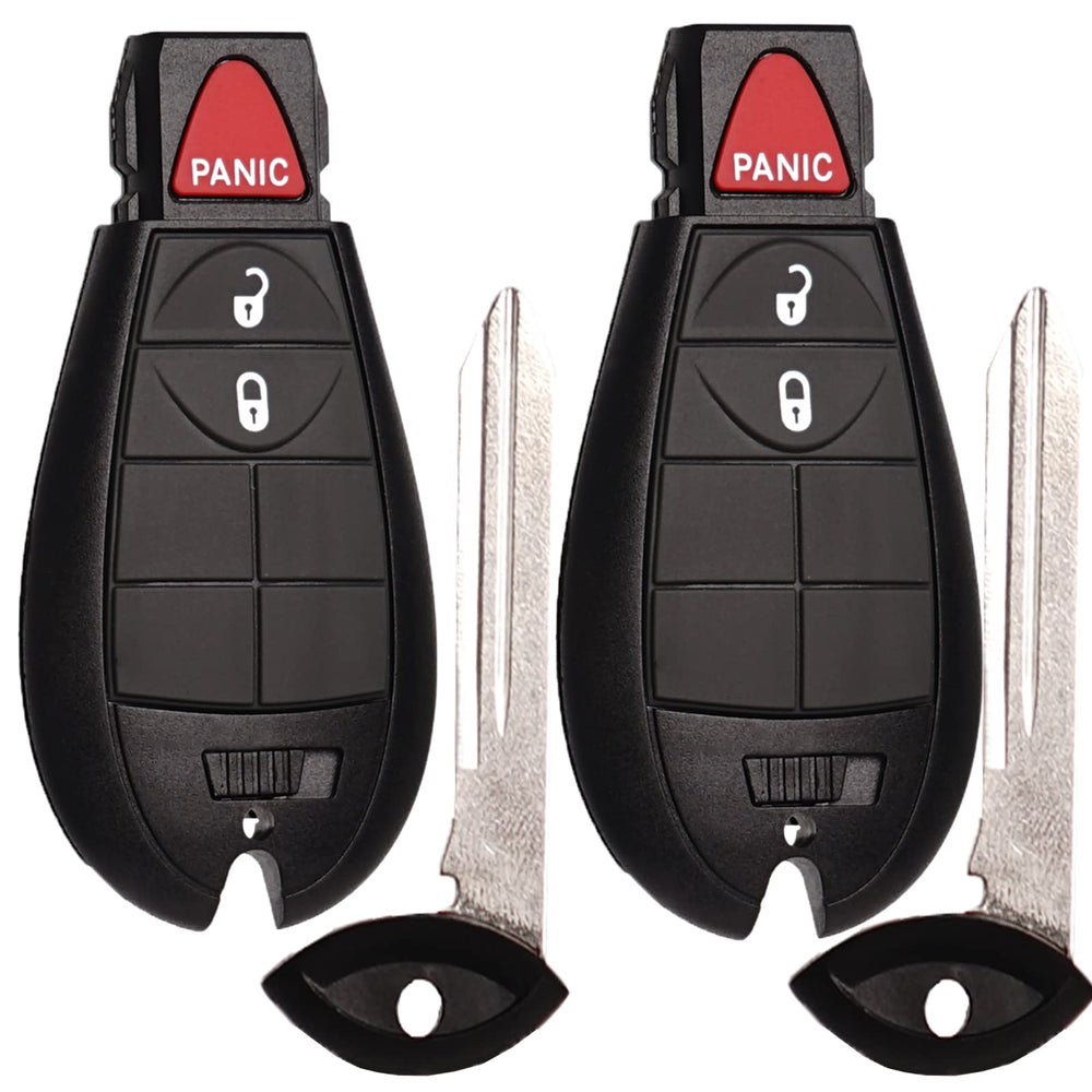 SUPALAND key fob front view, ready for quick replacement in compatible Dodge and Jeep models.