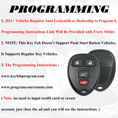 SUPALAND key fob replacement for Cadillac Escalade, ready to program.