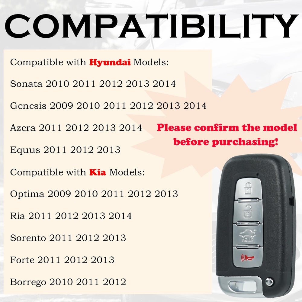 SUPALAND key fob for Genesis, back view, SY5HMFNA04-compatible design