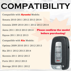 SUPALAND key fob for Genesis, back view, SY5HMFNA04-compatible design