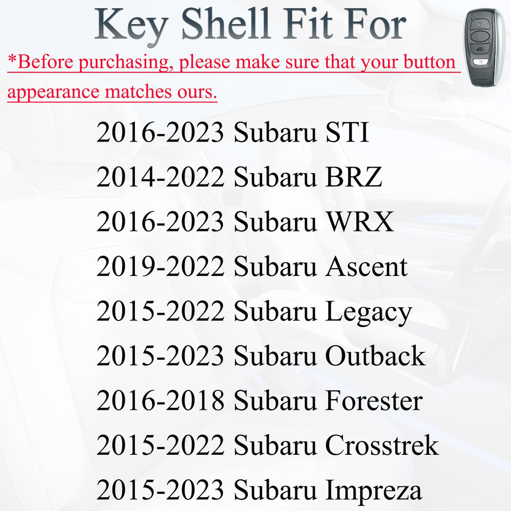 SUPALAND key fob shell for Subaru Outback, preserves look and feel during daily use.