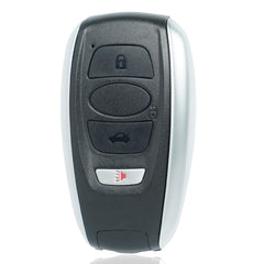 SUPALAND key fob shell for Subaru WRX STI, four-button layout compatibility.
