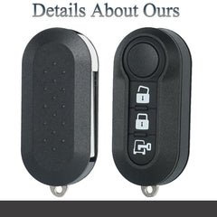 SUPALAND key fob shell uncut flip key area ready for cutting