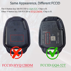 Supaland key fob for Highlander 4-button replacement for daily use
