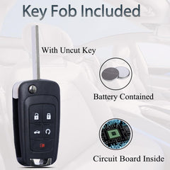 SUPALAND 5-button key fob for Terrain, tested electronics for dependable entry.