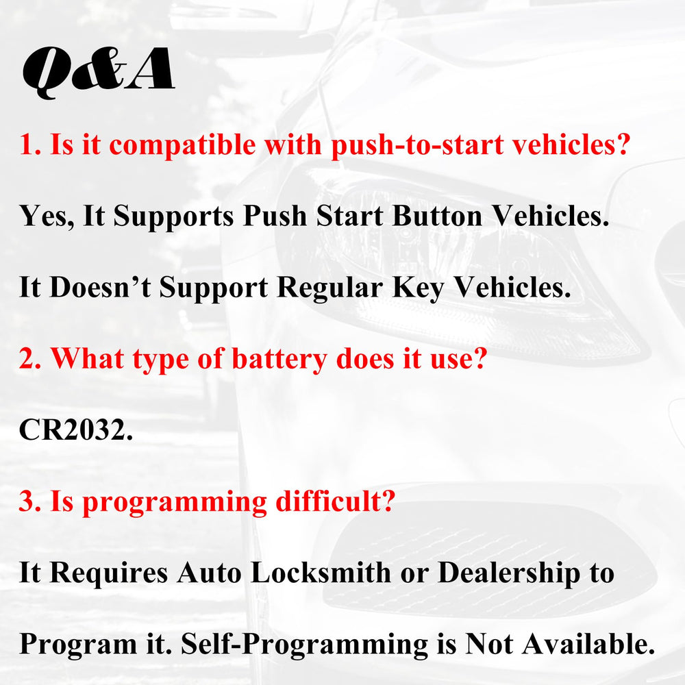 SUPALAND keyfob-battery-preinstalled ready for immediate use on compatible vehicles.