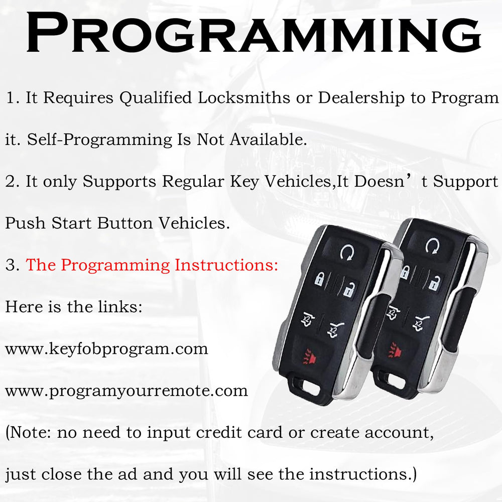 SUPALAND remote start fob with battery installed, ready to pair.