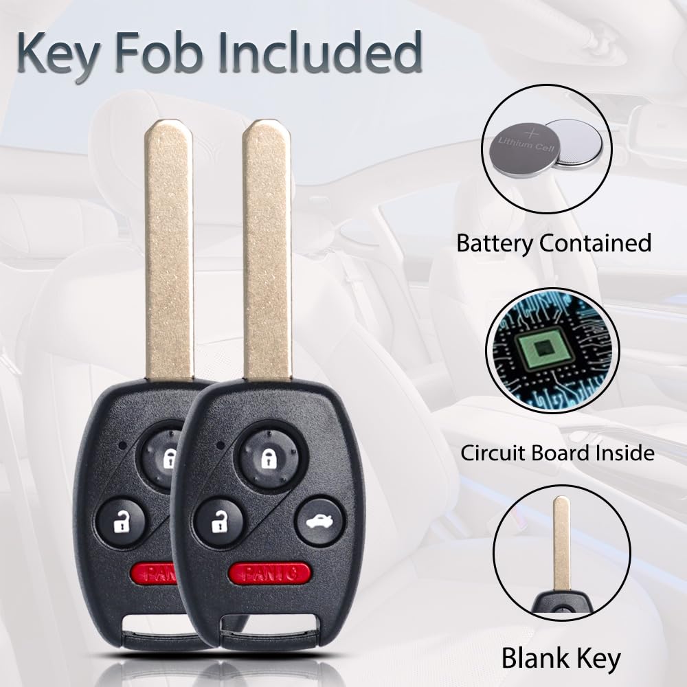 SUPALAND remote head key assembly with electronics and battery included.