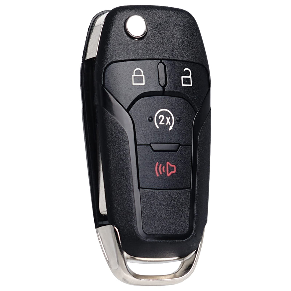 SUPALAND remote start fob compatibility label confirms FCC ID and vehicle fit.