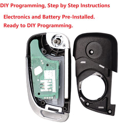SUPALAND key fob for Chevy Camaro with remote start capability in view.