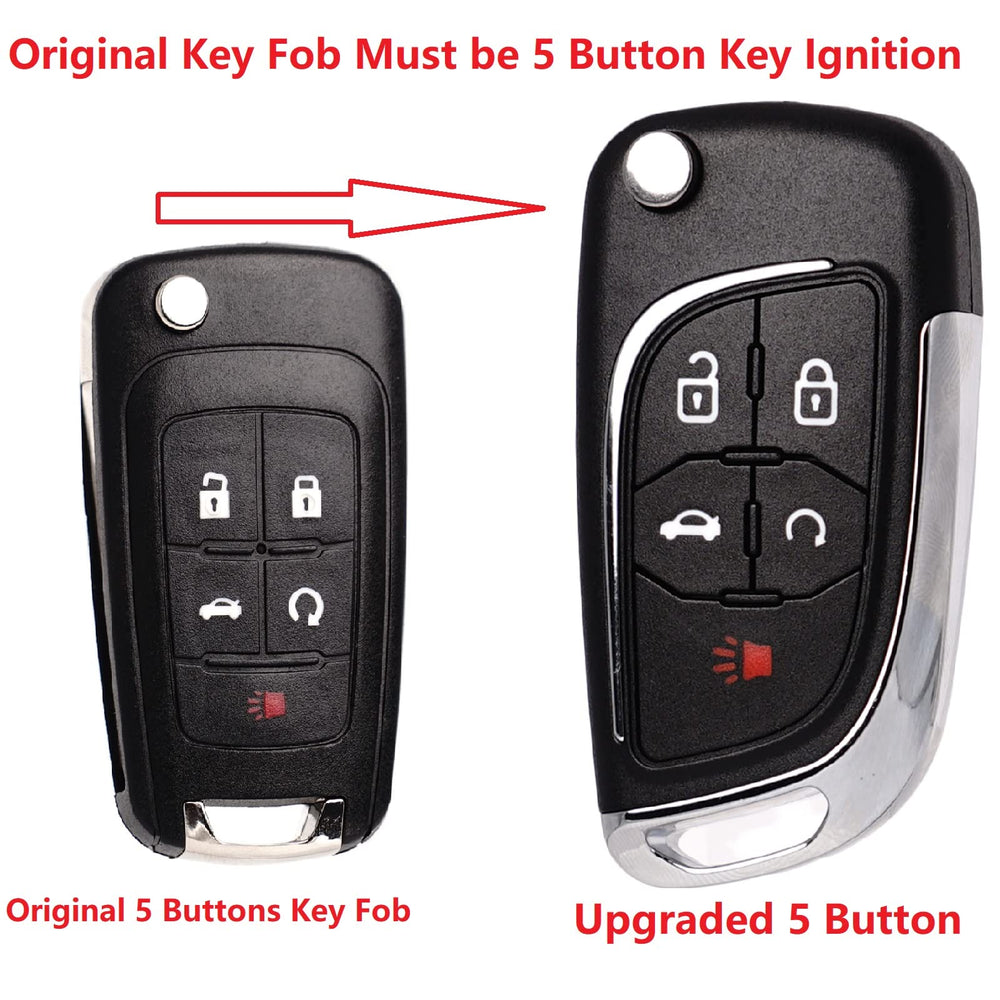 SUPALAND key fob for Chevy Equinox showing compact design and electronics.