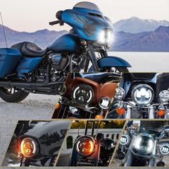 SUPAREE 7 inch headlight package includes adapter and hardware.