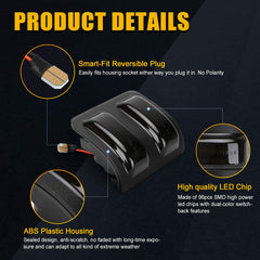 SUPAREE plug-and-play side mirror light replaces factory units without wiring tweaks