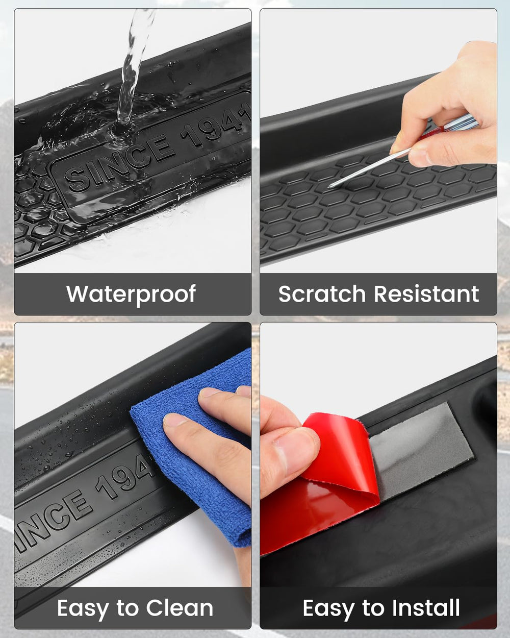 SUPAREE rear right door sill guard guards sills against scrapes.