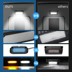 SUPAREE 3000K amber porch light adds warm ambience at night.