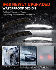 SUPAREE white LED rear side marker for Dodge Charger enhances visibility from behind.