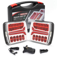 SUPAREE wireless trailer lights with magnetic base for quick mounting.