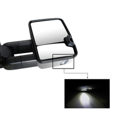 SUPDM Ford F-150 towing mirror with puddle light illuminates entry area