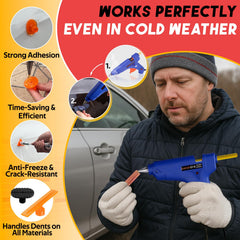 Super PDR hot glue gun heats quickly for efficient bonding