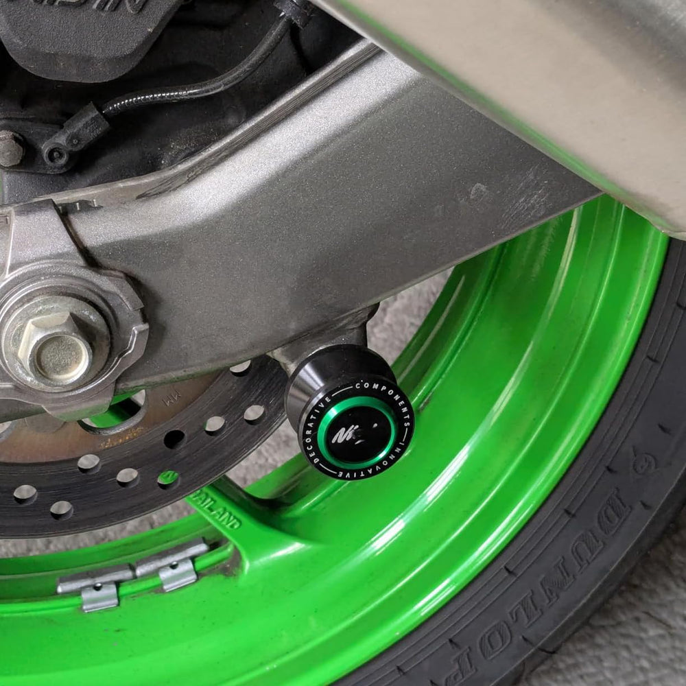 Super Vici 8MM swingarm spool for ZX-10R anodized finish enhances reliability