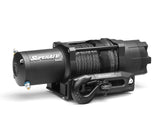 SuperATV Black Ops 6000lb winch kit on a bumper for heavy-duty recovery