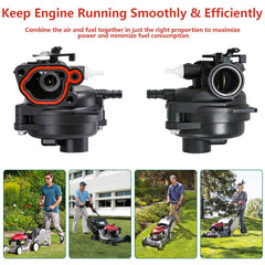 Superbobi carburetor enhances overall mower performance and fuel use.