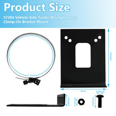 superbobi vehicle side harness mount keeps wiring secure on the hitch