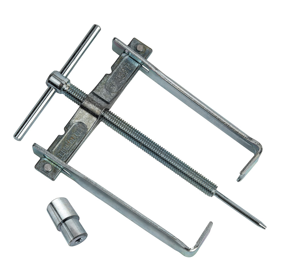 Superior Tool Plumber's Puller Kit assembled for quick, controlled pipe removal and efficient leverage.