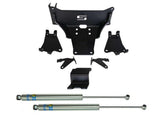 Superlift dual steering stabilizer kit installation on Ford F-250/F-350 for improved steering control.