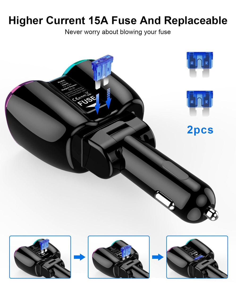 SUPERONE 2025 independent switches let you manage each outlet