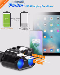 SUPERONE USB-C PD port delivers 20W fast charging on the go.