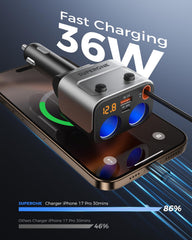 SUPERONE LED voltage display monitors battery health at a glance